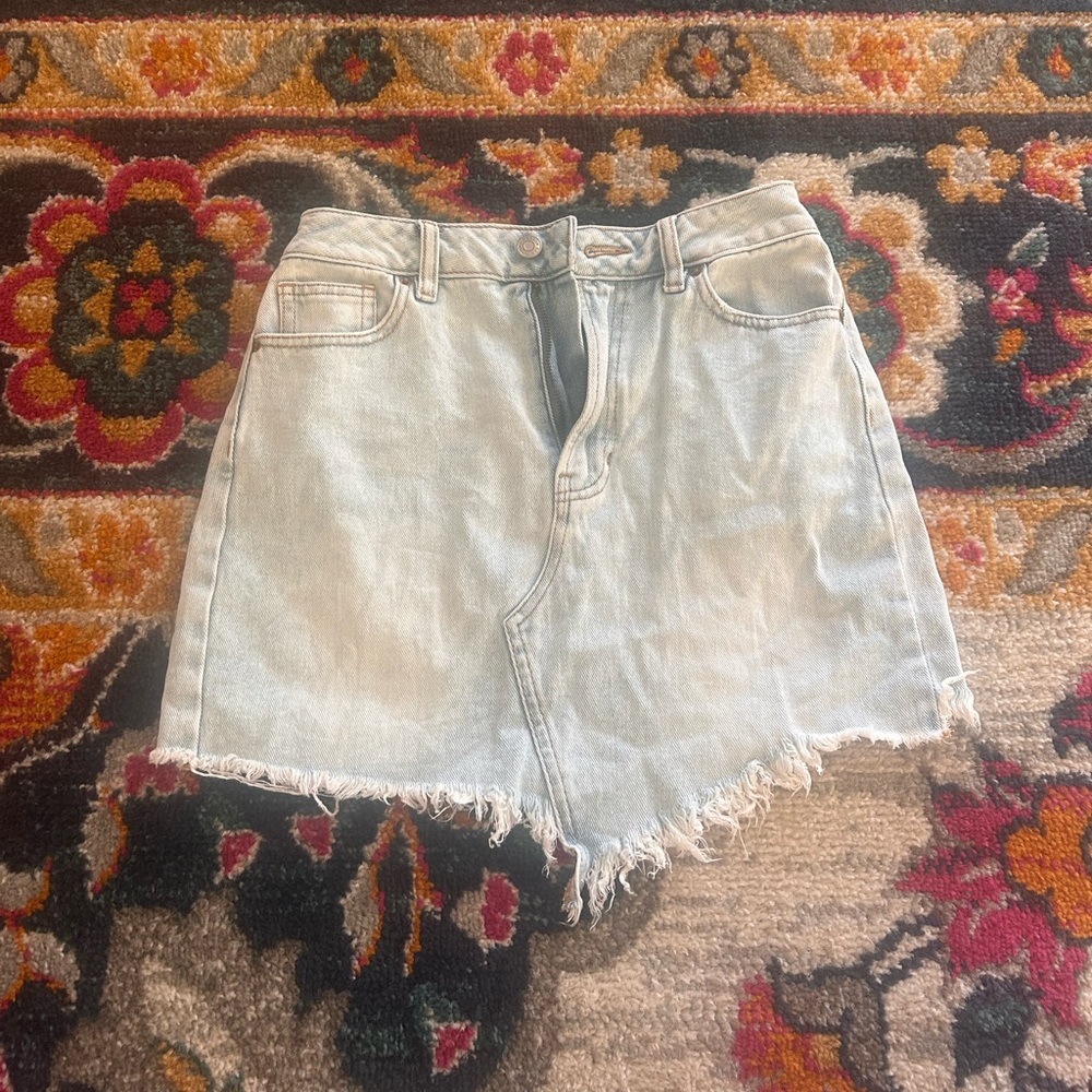 PacSun Blue Jean Shorts Distressed High-Waisted